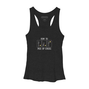 Women's Design By Humans How to Pick Up Chicks By woodsgoods Racerback Tank Top - 1 of 2