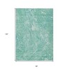 Teal Blue Aqua And Green Abstract Washable Indoor Outdoor Area Rug - 3 of 4