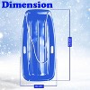 Slippery Racer Downhill Sprinter Flexible Plastic Toboggan Snow Sled with Built-in Handles and Pull Rope for Kids and Adults (3 Pack) - 3 of 4