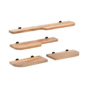 MH London Dale 36" Set of 4 Wall Mounted Shelves Mango Wood - 1 of 4