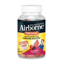 Airborne Immune Support Gummies with Vitamin C & Zinc - Very Berry - 42ct