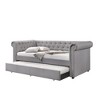 Twin Size Upholstered Daybed with Trundle for Bedroom - 4 of 4