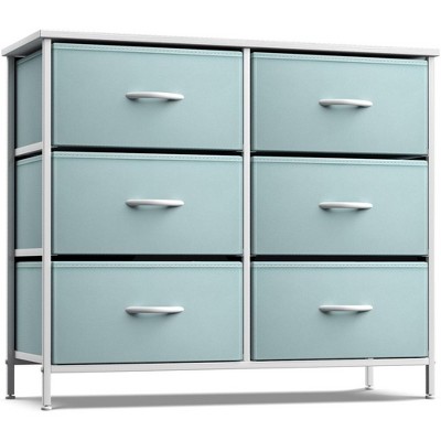 Photo 1 of ***USED - MISSING PARTS - HARDWARE LOOSE - INSTRUCTIONS NOT INCLUDED - SEE PICTURES***
Sorbus 6 Drawers Dresser- Storage Unit with Steel Frame, Wood Top, Fabric Bins - for Bedroom, Closet, Office and more