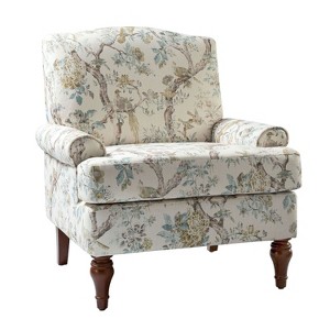 Dani comfy Livingroom Armchair with Solid Wood Legs  | KARAT HOME - 1 of 4