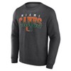 NCAA Miami Hurricanes Men's Crew Neck Fleece Gray Sweatshirt - image 2 of 3