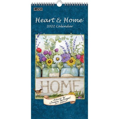 2022 Vertical Wall Calendar 7.75"x15.5" Heart and Home - Lang