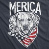 Mens America Dog T Shirt Funny USA Flag Bandana Pet Puppy Lover Tee - Crazy Dog Men's T Shirt - 2 of 4