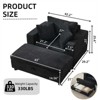 Chaise Lounge with Removable Ottoman, Corduroy Upholstered Armchair Accent Chair Sleeper Sofa Chair - ModernLuxe - 3 of 4