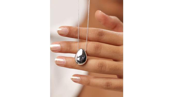 Ana Luisa - Silver Pendant Necklace  - Pebble Silver, 2 of 6, play video
