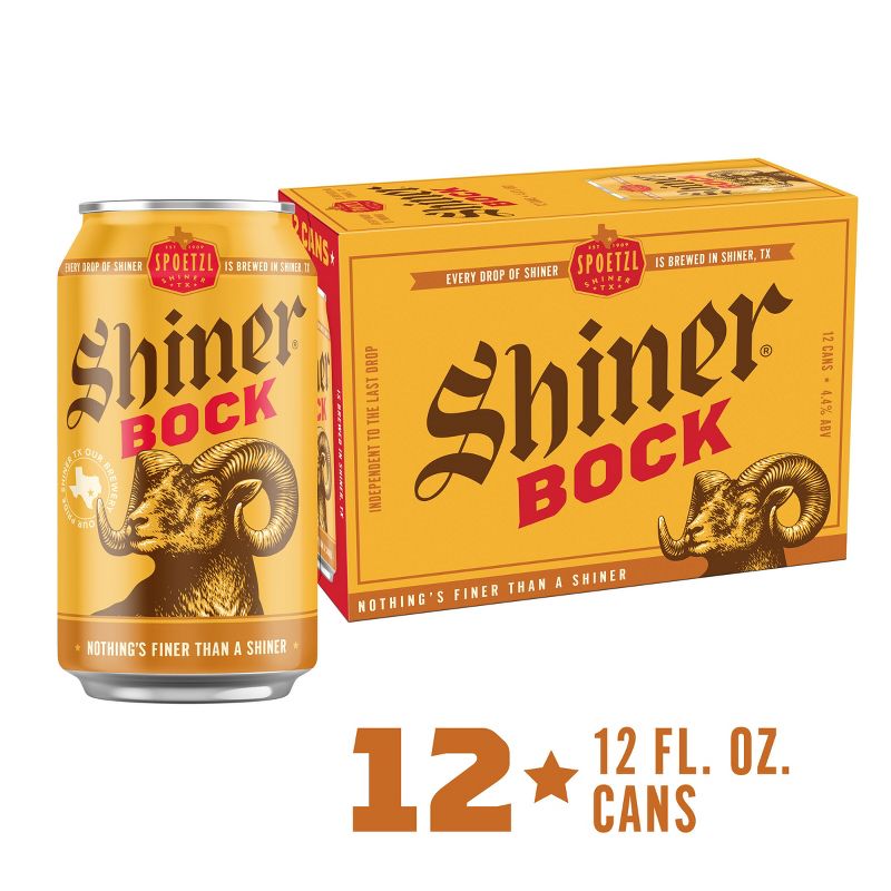 Shiner Bock Beer - 12pk/12 fl oz Cans, 4 of 13