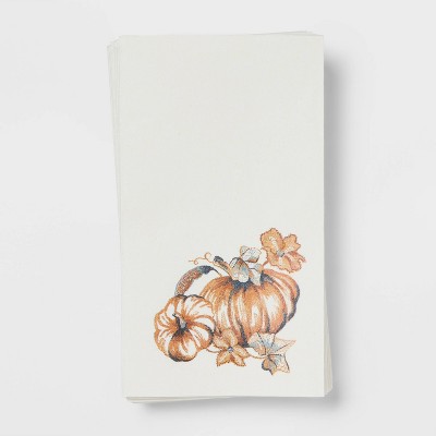16ct Paper Pumpkin Disposable Napkins - Threshold™