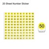 Unique Bargains Office Home Warehouse Self-Adhesive 1-100 Round Number Label - 2 of 4