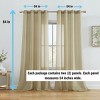 HLC.ME Semi Sheer Voile Light Filtering Transparent Window Curtain Grommet Panels - Set of 2 - 2 of 4