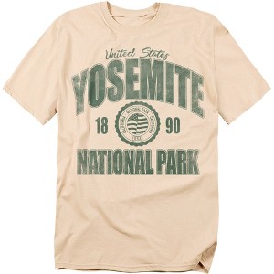 Yosemite National Park Established Date Adult T-Shirt Cream - 1 of 4