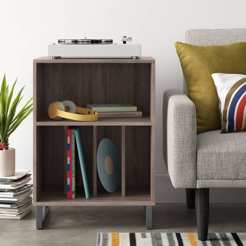 Mixed Material Record Listening Station Gray - Room Essentials&#8482;, 2 of 5