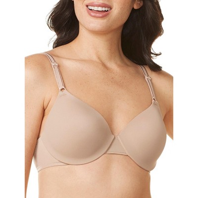 Front Close Wireless Demi Cup Bra, Toasted Almond