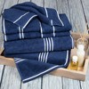 8pc Striped Bath Towel Set - Yorkshire Home - 2 of 4