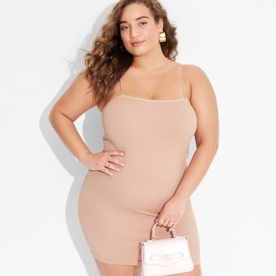 Tan Bodycon Dress