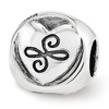 Black Bow Jewelry Sterling Silver My Sister My Friend 3-Sided Trilogy Bead Charm - 2 of 4