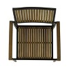 PAGED Wood Outdoor Chairs Set of 2 Patio Dining Chairs with Wooden Armrests, Vertical Slats Design for Patio, Garden, Poolside - 3 of 4