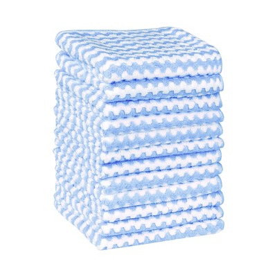 Unique Bargains Microfiber Highly Absorbent Lint Reusable Kitchen Towel 12 Pcs