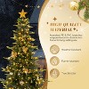 VINGLI 7.5ft Pre-lit Christmas Tree, 400 Lights, Snowflake Skirt, Gold Ornaments, 950 PE PVC Tips, Holiday Party Decor - 4 of 4