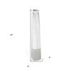 HomeRoots 40" White Faux Marble Tapered Ceramic Floor Vase - 3 of 4