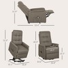 Aghana Digitals Deep Blue Electric Power Lift Recliner Chair with Remote, Breathable Linen Fabric, - 4 of 4