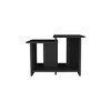 Syemin End Tables Rectangular Side Table, Marble Top Coffee Table, Side Table Home Accent Table, Night Stands Side Table, Black, 23.6"*17.7"*16.6" - 3 of 4