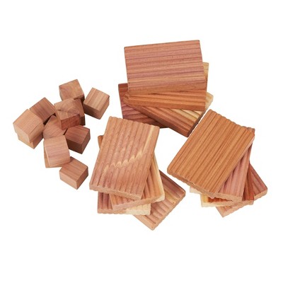 Cedar Wood Moth Repellent,30 Pack Natural Cedar Wood Flower Blocks for  Closet,Cedar Wood Moth Repellen,Clothes Storage Moth Protection,Drawers and