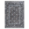 Vintage Rug for Living Room, Washable Black Entryway Rug Non Slip Soft Bedroom Rugs - 2 of 4