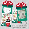 Big Dot of Happiness Christmas Pets - Cats and Dogs Holiday Party Money and Gift Card Sleeves - Nifty Gifty Card Holders - Set of 8 - 3 of 4