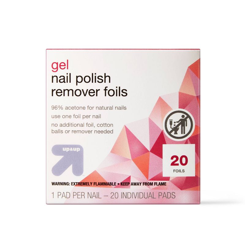 Gel Nail Polish Remover Pads - 20ct - up &#38; up&#8482;, 1 of 5