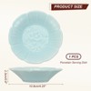 Unique Bargains Ceramic Decorative Lotus Pattern Mini Candy Serving Platter 4.25" - 2 of 4