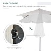 PAGED Rectangle Patio Umbrella Modern Market Umbrella with Push Button Tilt, Crank and 6 Ribs for Garden, Base Not Included - 3 of 4