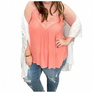 Women's Flowy Leni Lace Tank Top - BLAKELEY - 1 of 4