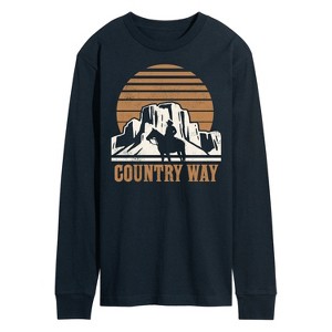Men's - Instant Message - Country Way Long Sleeve Graphic T-Shirt - 1 of 4