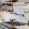 WOWOW Solid Brass Wall Mounted Pot Filler Faucet with Double Joint Swing Arms - 2 of 4