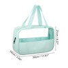 Unique Bargains Durable Transparent Patchwork Medium Makeup Bag 1 Pc - 2 of 4