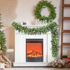 MOEPISY Pre-lit Christmas Garland 9FT with 100 Warm Lights, Snow Tipped Pine - 4 of 4