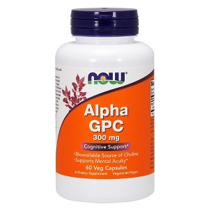 Alpha GPC 300 mg by Now Foods  -  60 VegCap - 1 of 1
