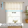 HLC.ME Linda Faux Linen Sheer Short Rod Pocket Curtain Valance Topper for Small Windows, Kitchen and Bathroom - 1 Piece - 2 of 4