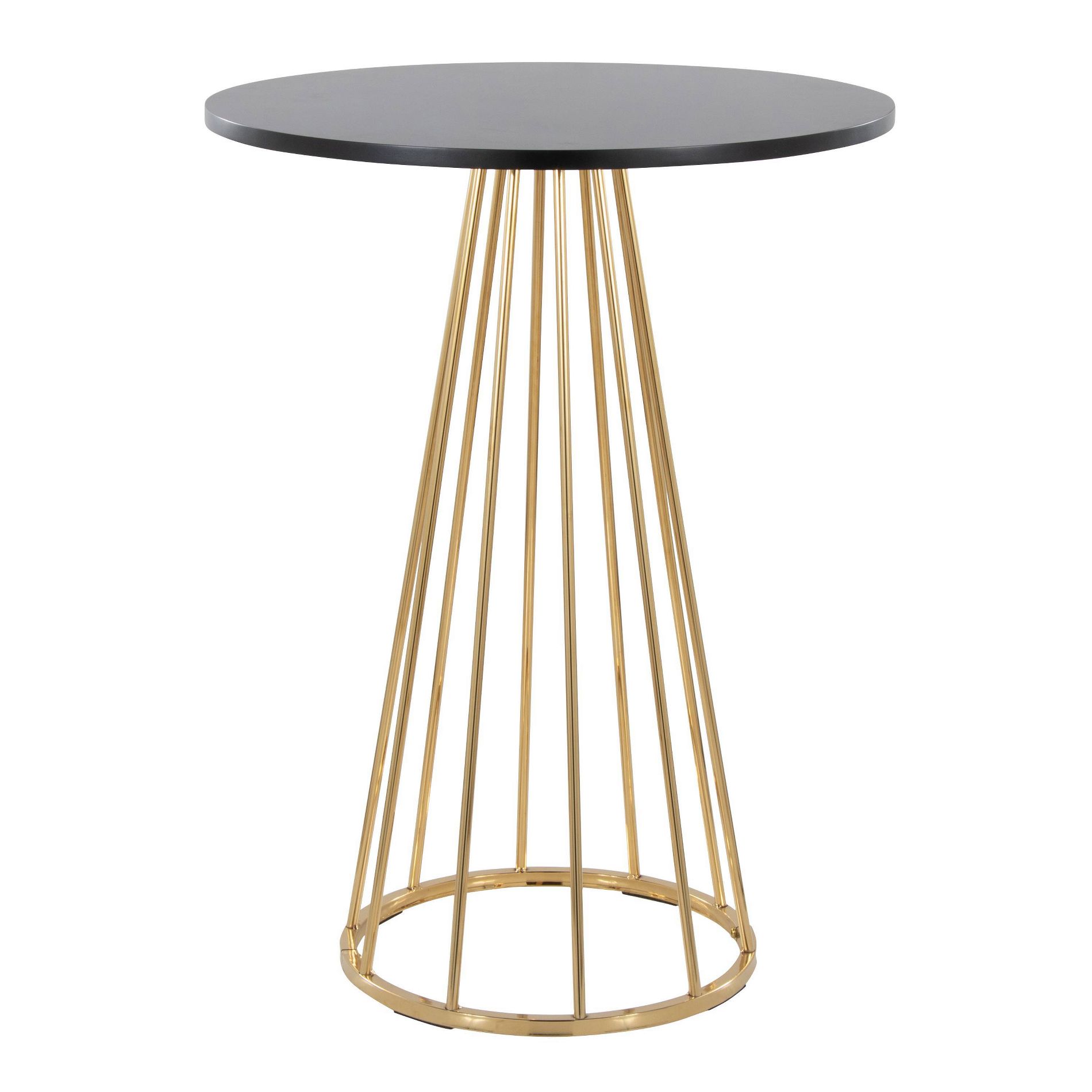 LumiSource Canary MDF Counter Table Gold/Black