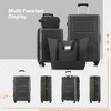 2 Piece Luggage Set with Bags Expanable Spinner Wheels ABS Lightweight Suitcase with TSA Lock 20inch+24inch - 2 of 4