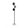 Elegant Lighting Eclipse 3 Lights Black Floor Lamp With Clear Glass - 3 of 4