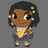 Infant's DC Super Friends Chibi Naomi McDuffie Bodysuit - 2 of 3