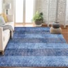 Fulvari Modern Easy Area Rug Machine Washable Non-Slip Low Pile Stripe Pattern Rug for Living Room Bedroom Entryway - 3 of 4