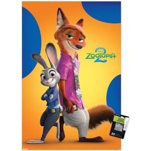 Trends International Disney Zootopia 2 (2025) - Nick & Judy Unframed Wall Poster Prints - 1 of 4