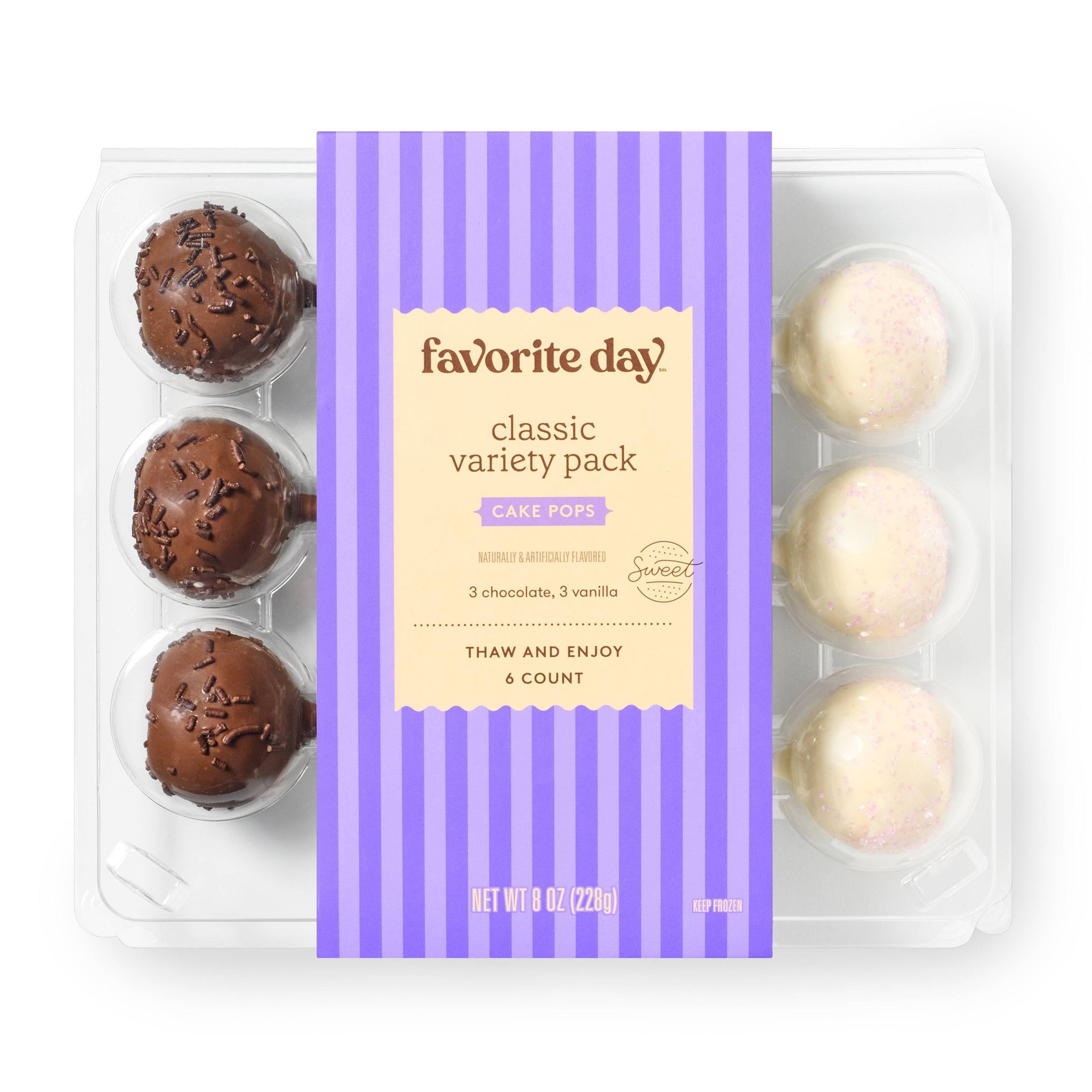 Frozen Vanilla & Chocolate Cake Pop - Good & Gather™ 8oz/6ct