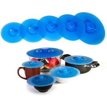 Kitchen + Home Silicone Bowl Covers - Set of 5 Lids